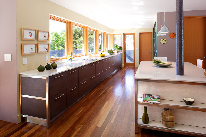 contemporary kitchen view